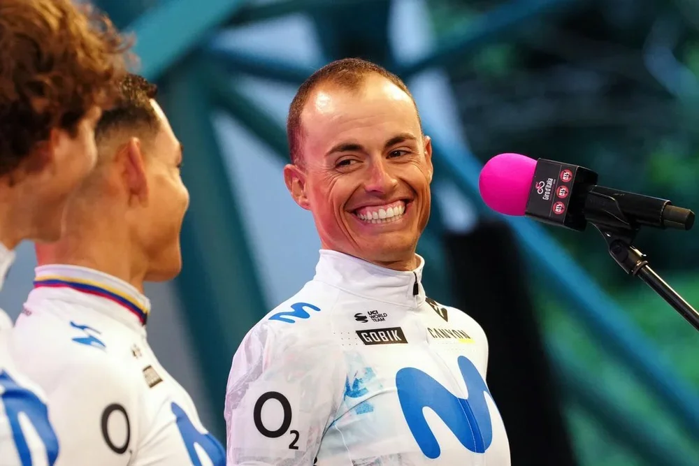 Enric Mas, líder del Movistar en el Giro